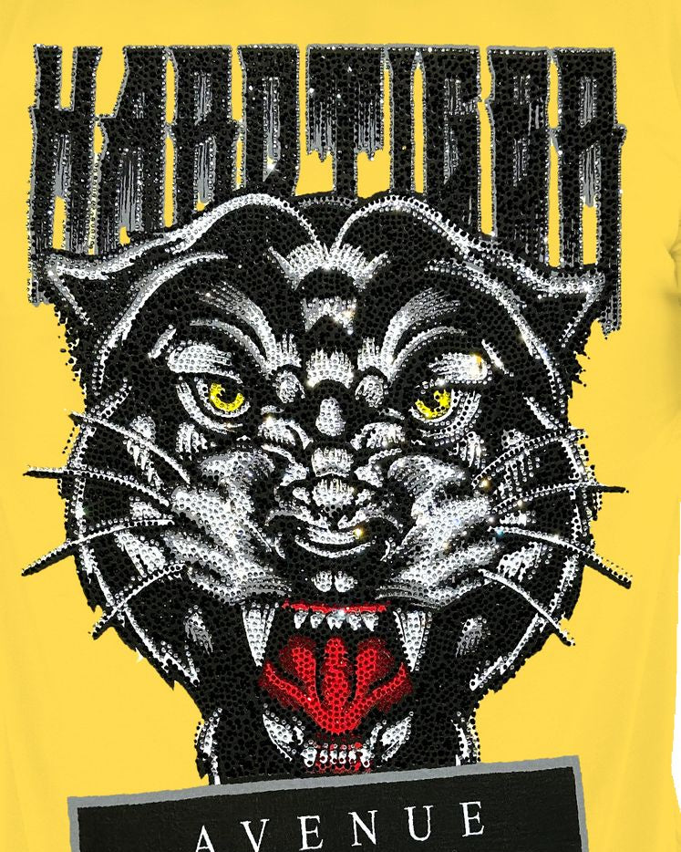 George V hardtiger tee in yellow