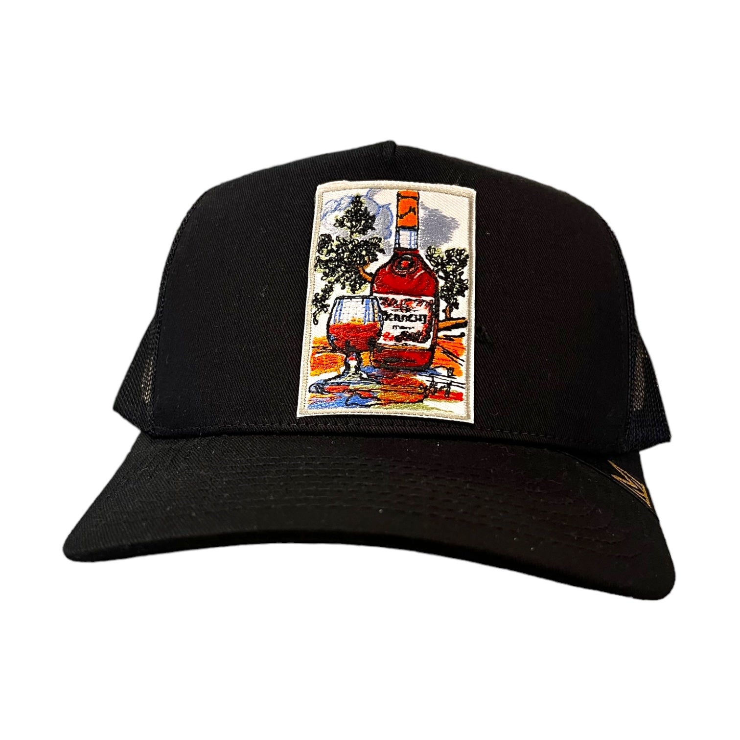 henny time trucker hat in black