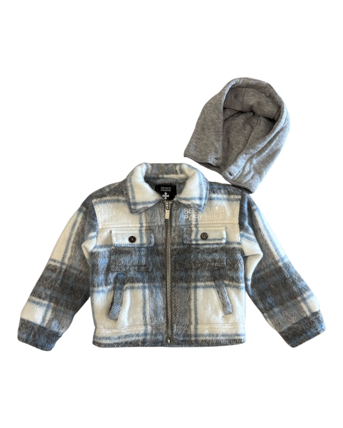 Toddler's Hooded Flannel Shirt