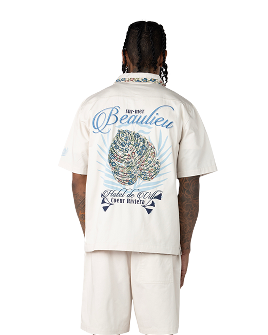 Smoke rise hotel de ville work shirt in chalk