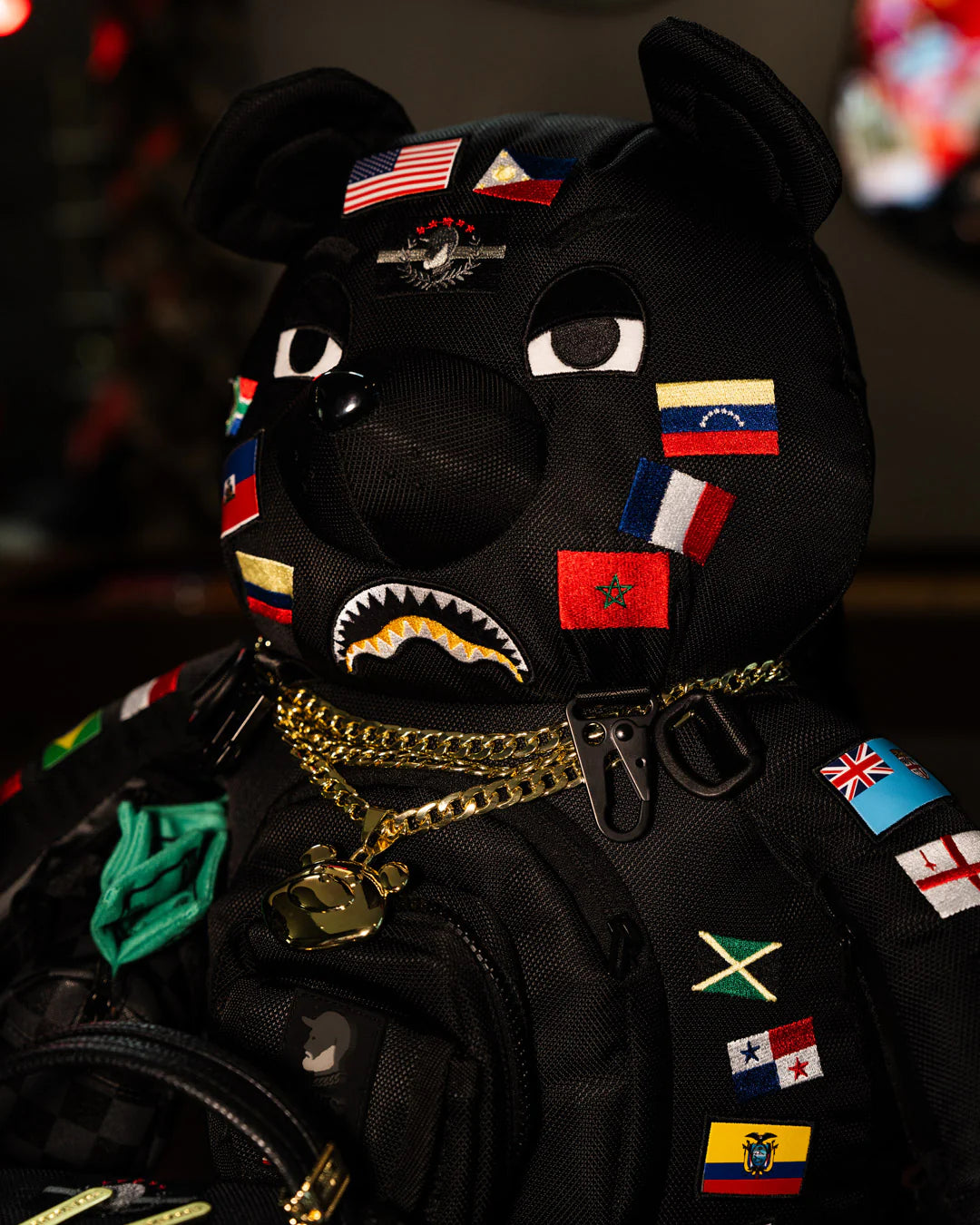 James Flags Bear Backpack