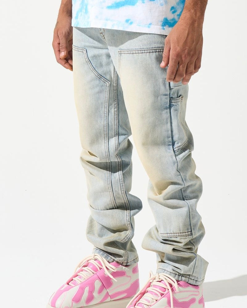 serenede journey baggy carpenter jeans in blue