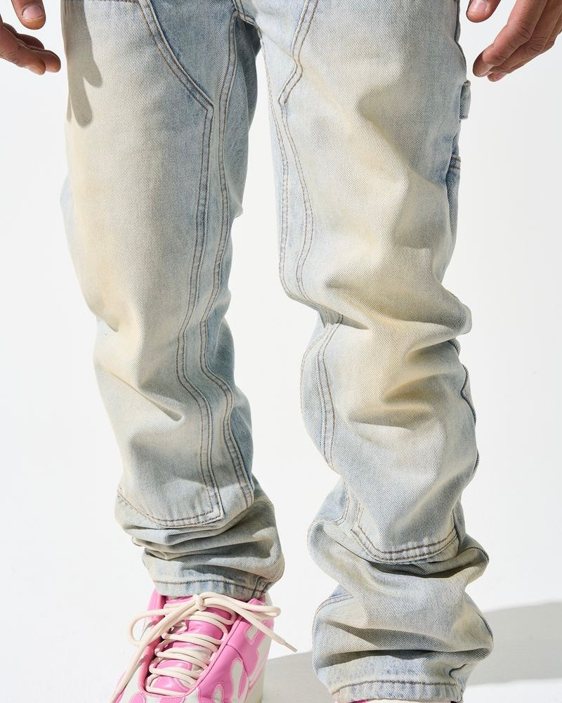 serenede journey baggy carpenter jeans in blue
