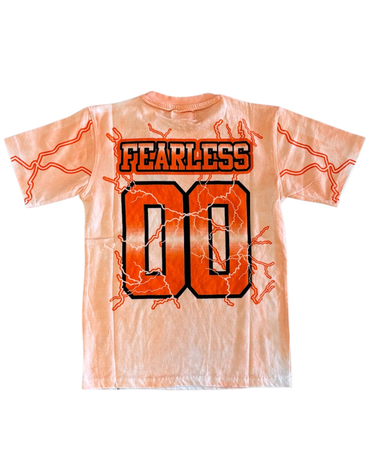 T-shirt with 'FEARLESS' and '00' design on a white background