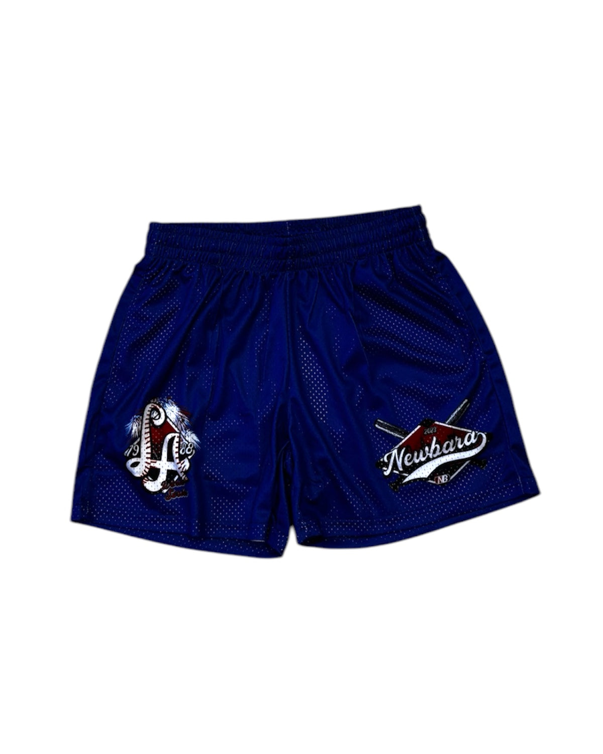 New Bara L.A. series mesh shorts in blue