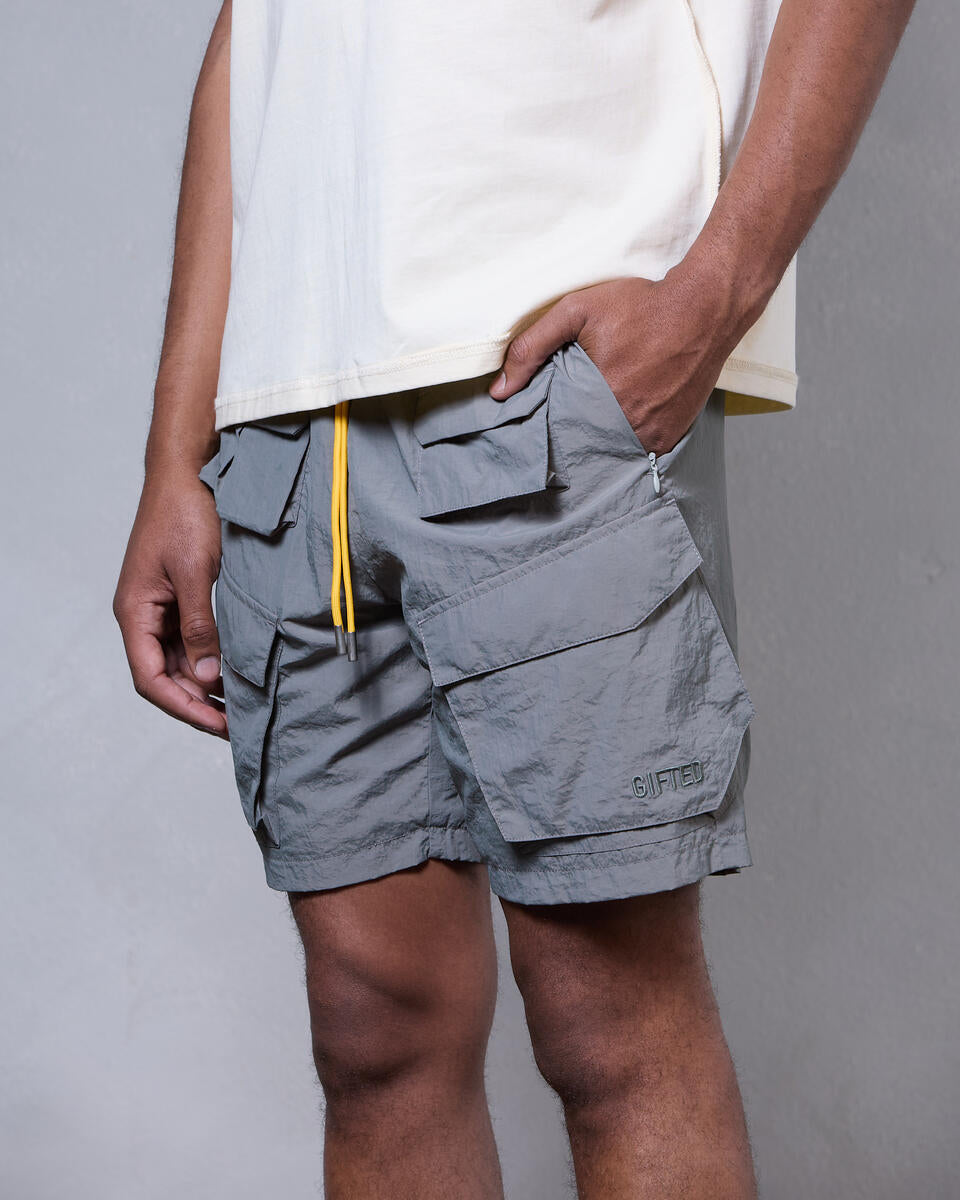 gftd la melo shorts in gray