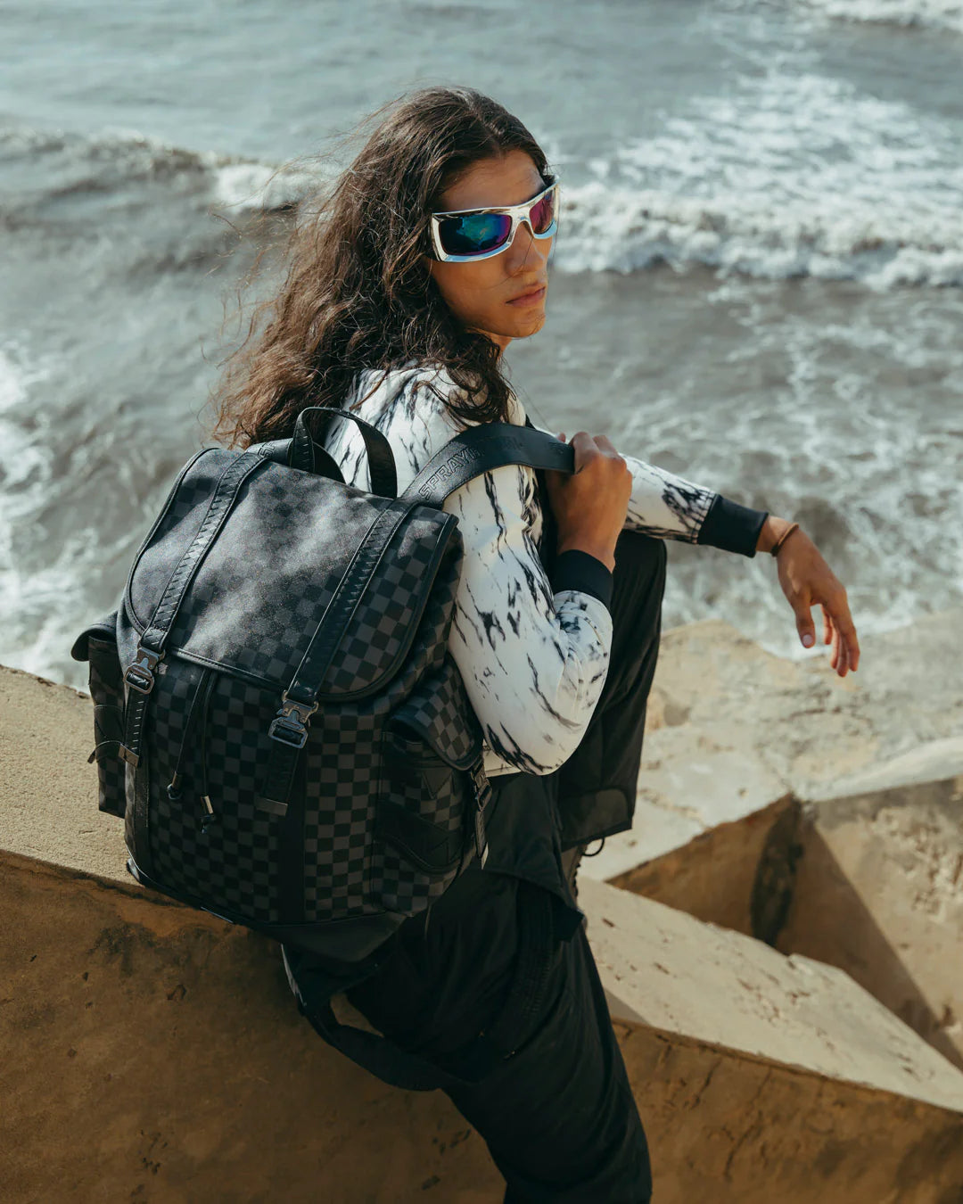 sprayground midnight chateau monte carlo backpack ion black