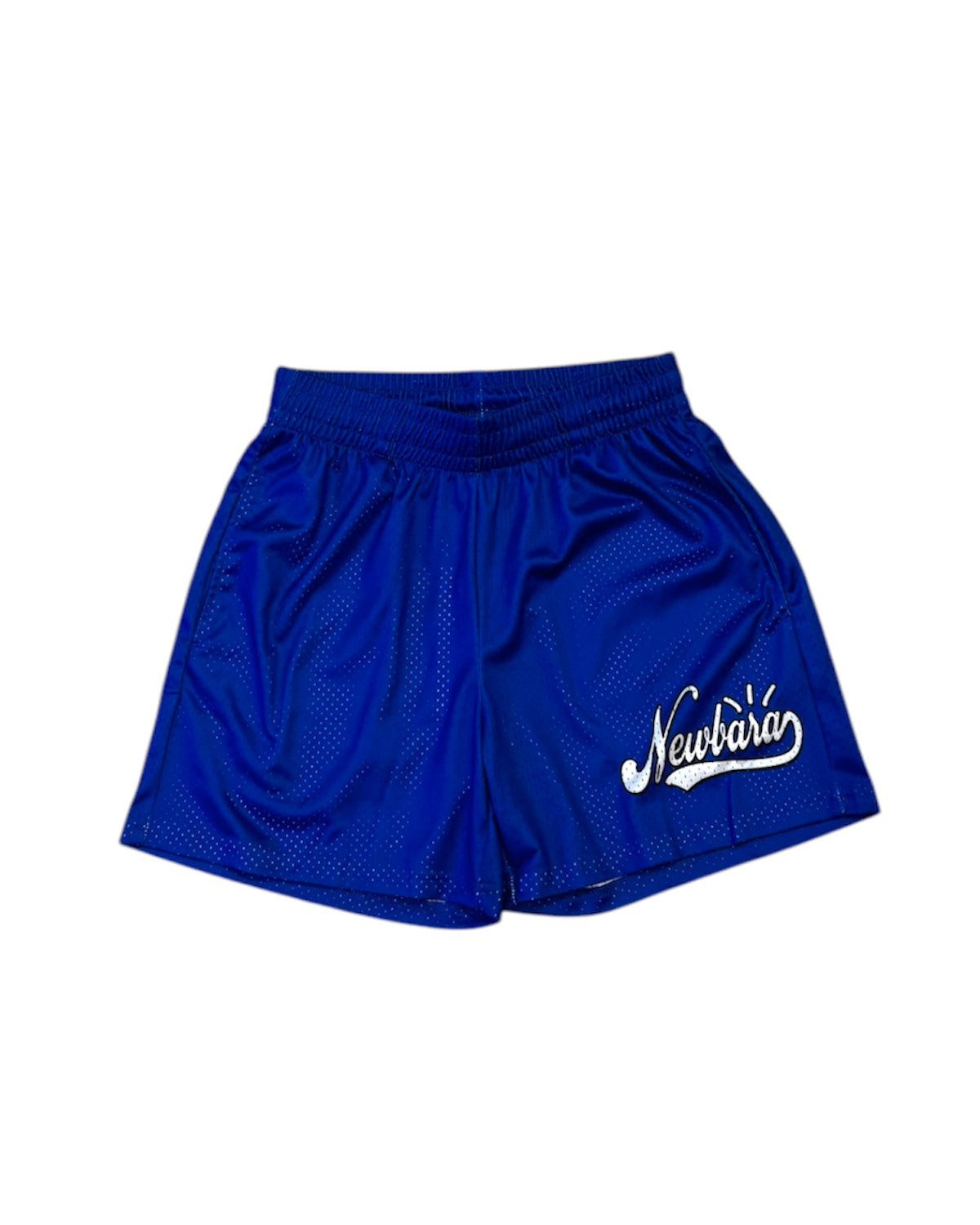 new bara branded mesh shorts in royal blue