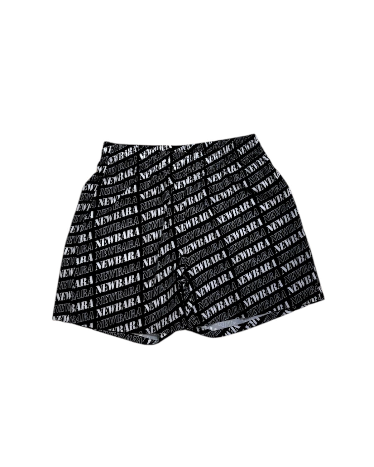 new bara monogram mesh shorts in black and white