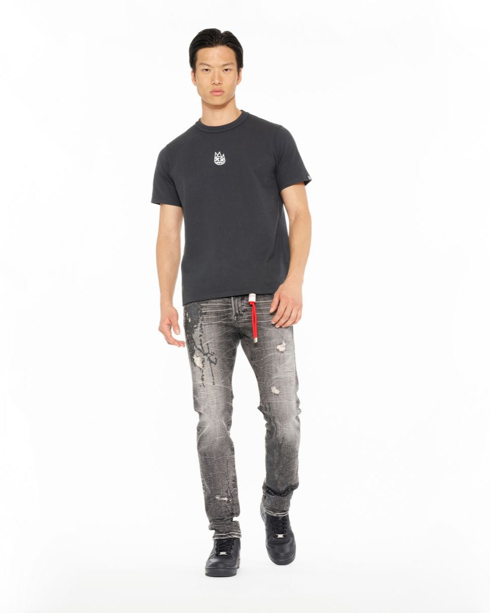 Cult of individuality old english logo tee in black