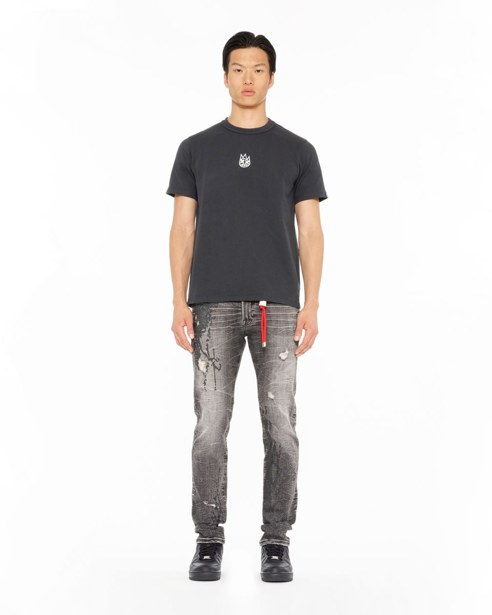 Cult of individuality old english logo tee in black