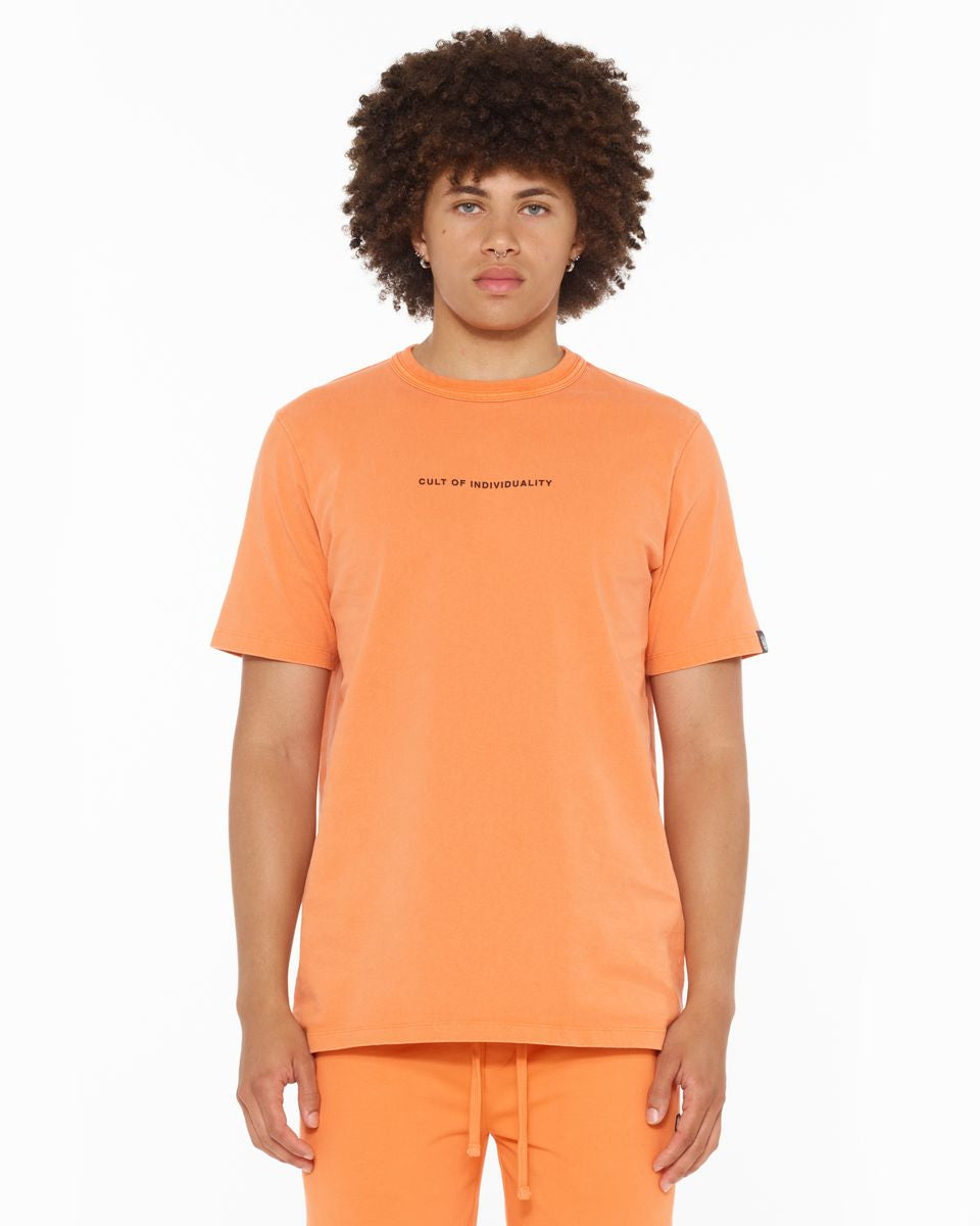 Cult of individuality shimuchan logo tee in orange
