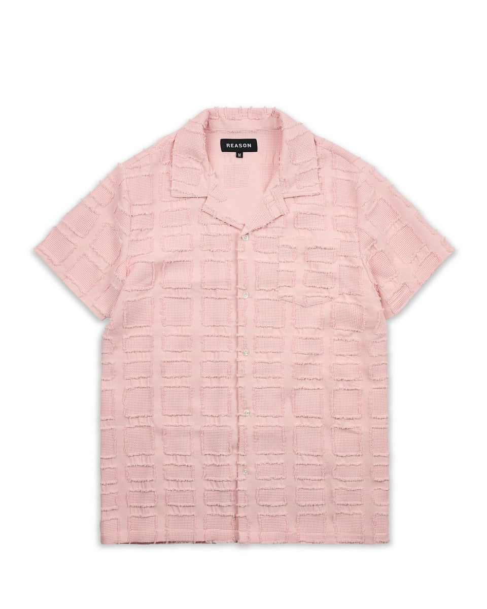 Reason textured shirt in pink