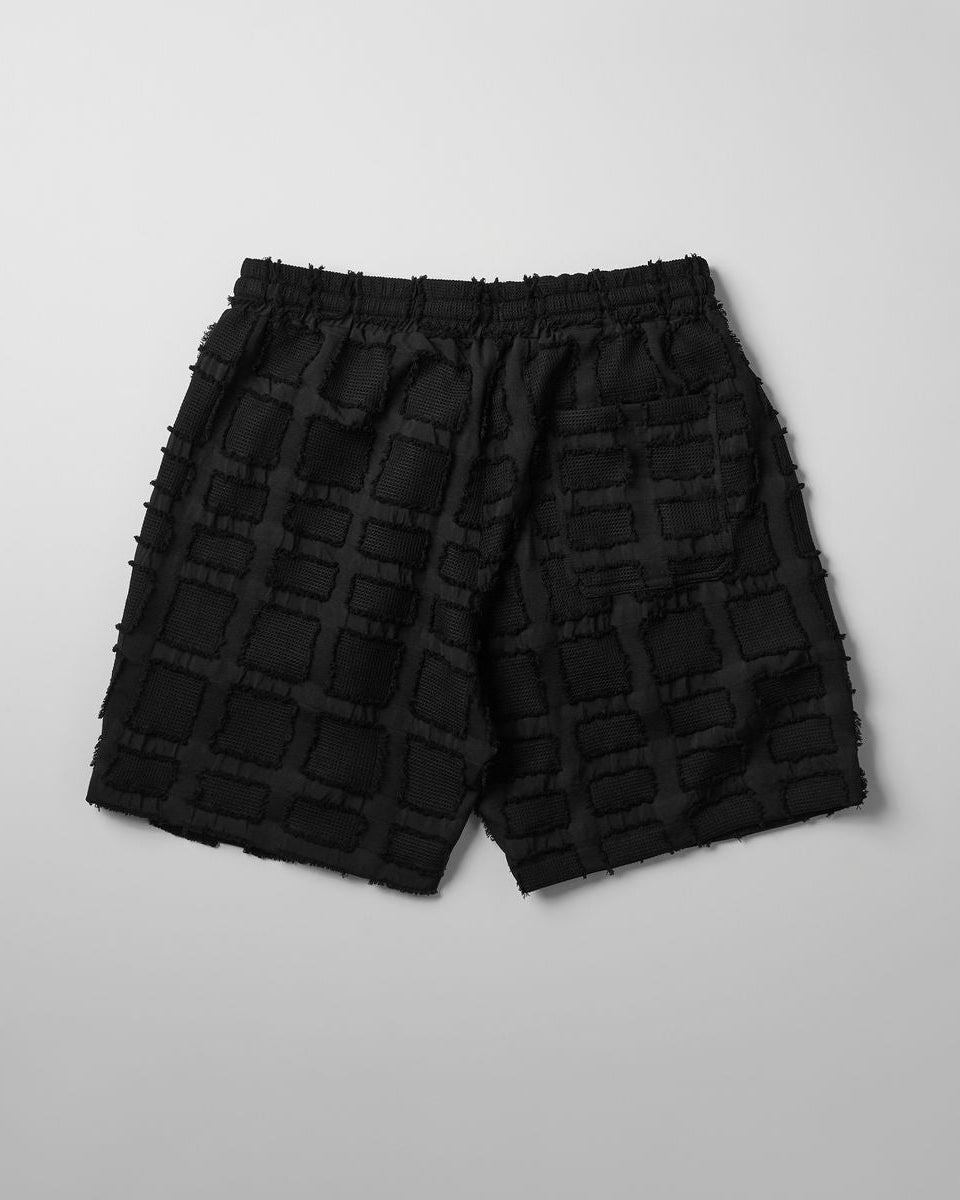 Reason textured shorts in black