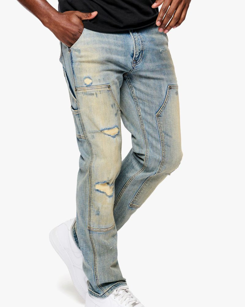 anom trailblazer jean in vintage blue wash