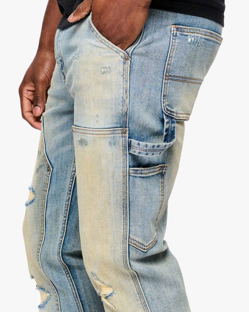 anom trailblazer jean in vintage blue wash