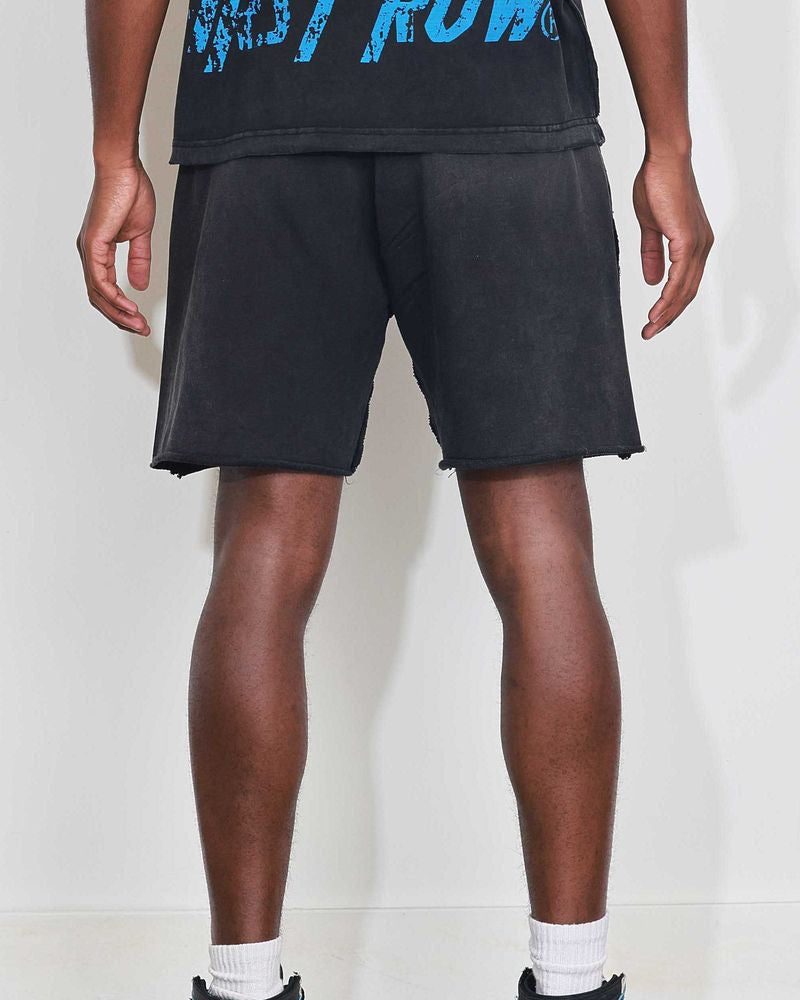 first row humanity first shorts in black
