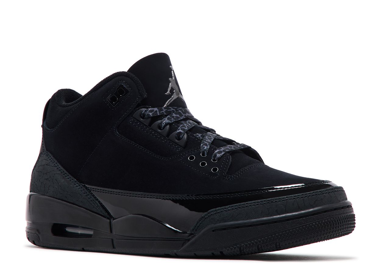 black cat jordan retro 3's for men