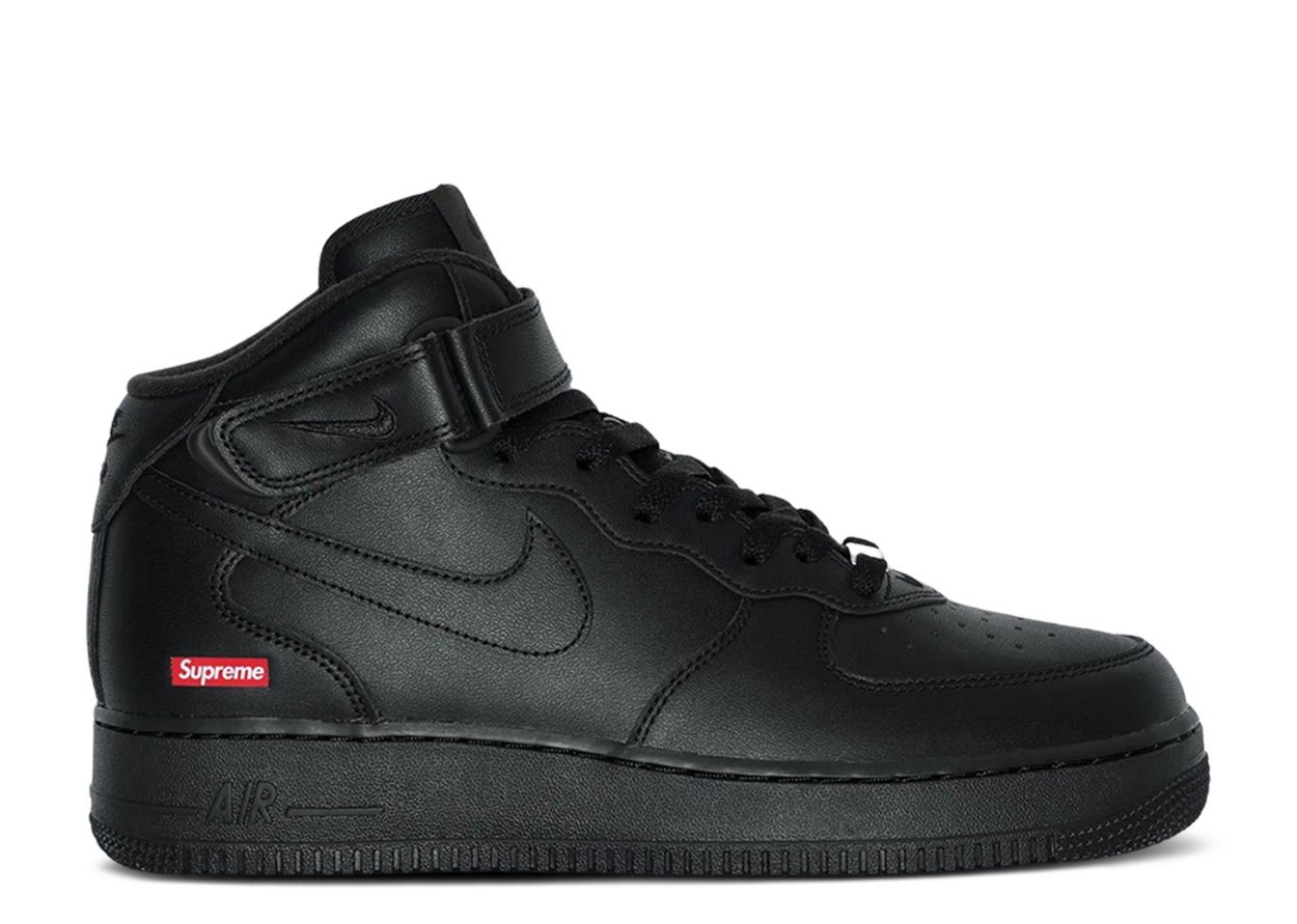 Nike Supreme Air Force 1 Mid's Black Men