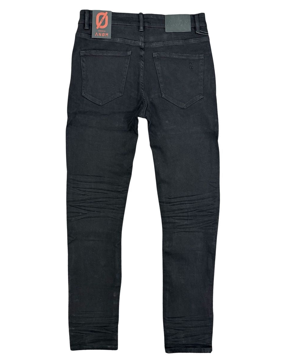 Black jeans on a white background