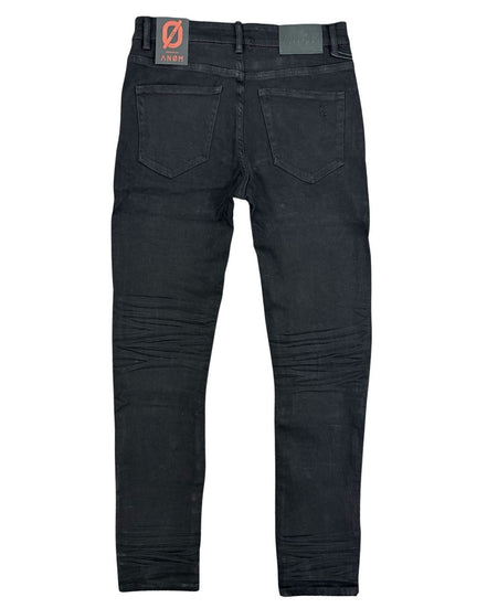Black jeans on a white background