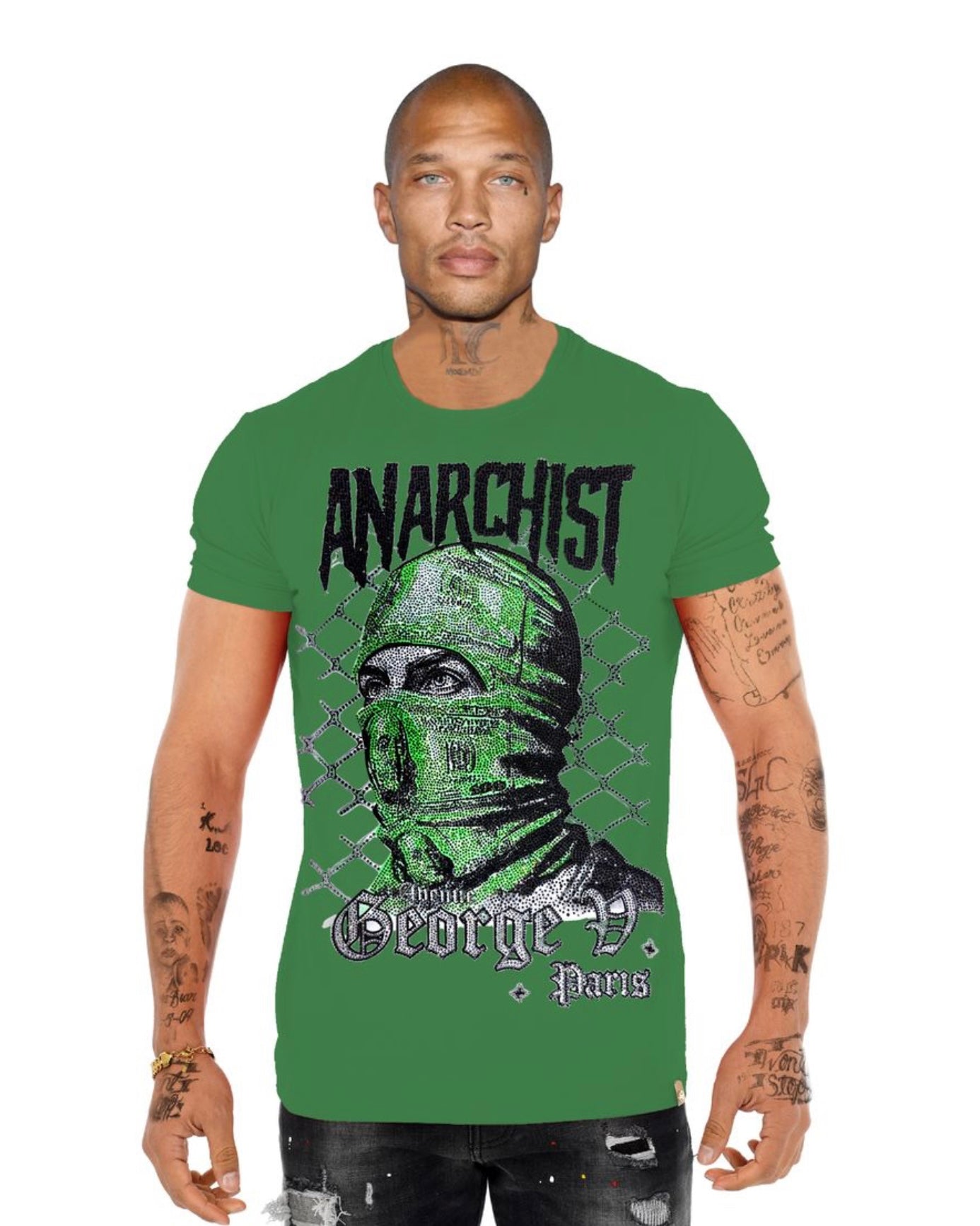 Anarchist tshirt in green