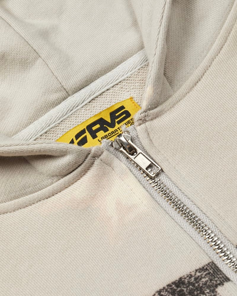 Article zip hoodie in off-white by RVS labs