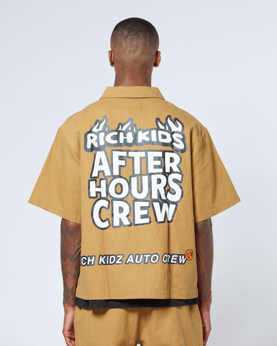 After hours auto crew work shirt