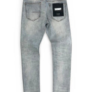 ICE BLUE RHIENSTONE jeans with a brand label on a white background