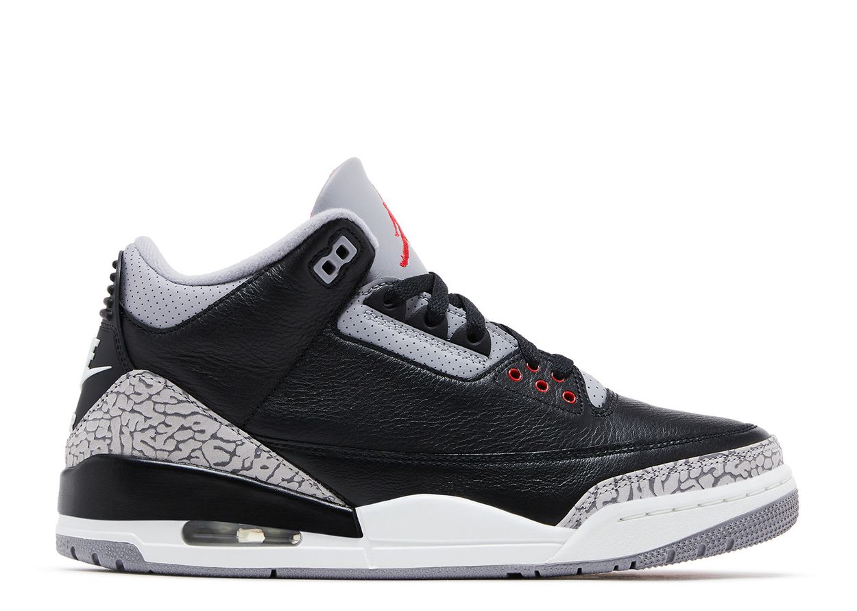 Jordan retro 3s black cement mens