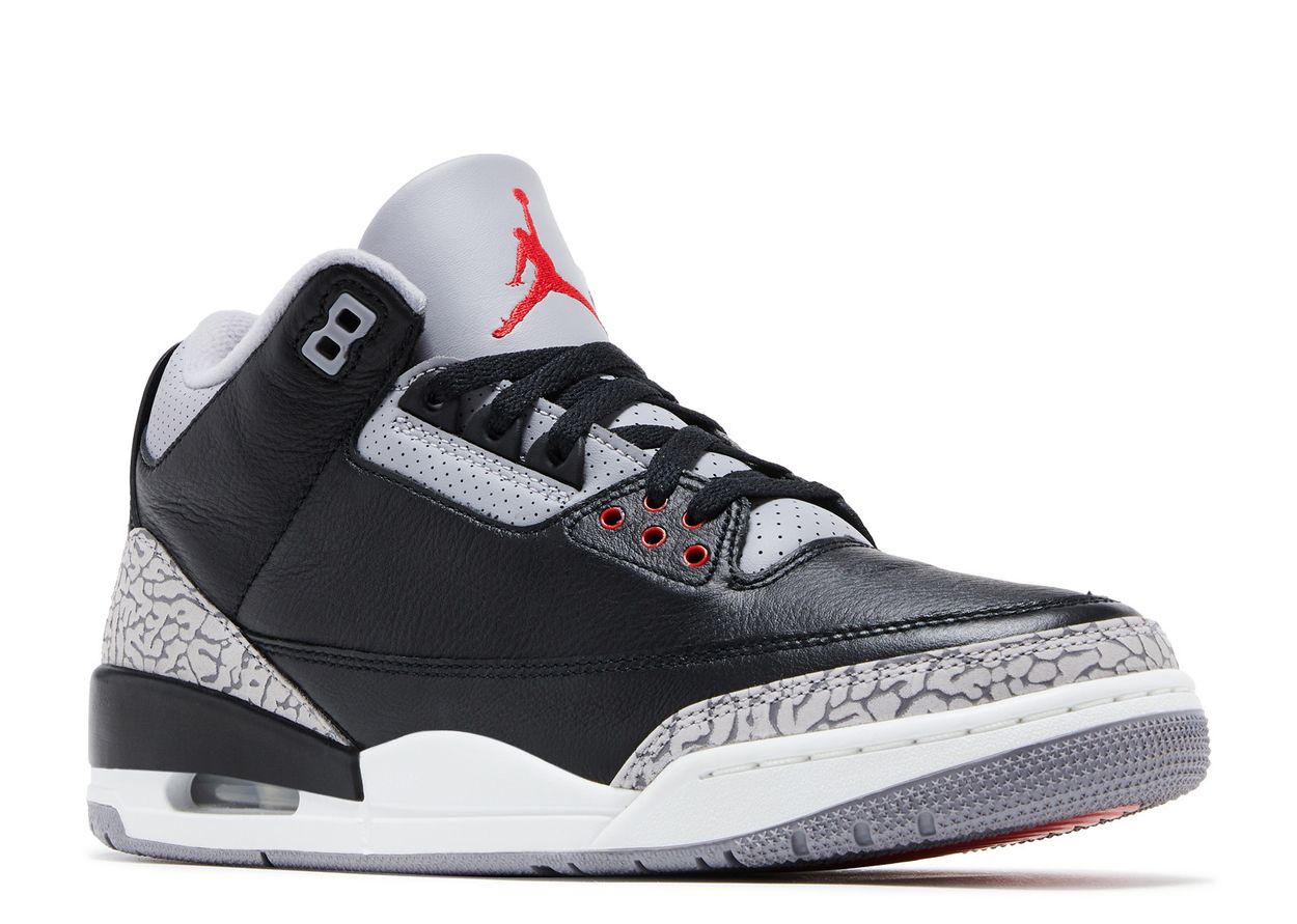 Jordan retro 3’s black cement men