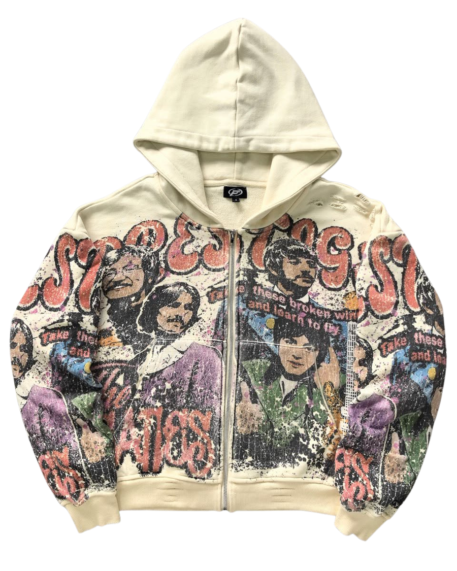Prestige Black Beatles Full-Zip Hoodie