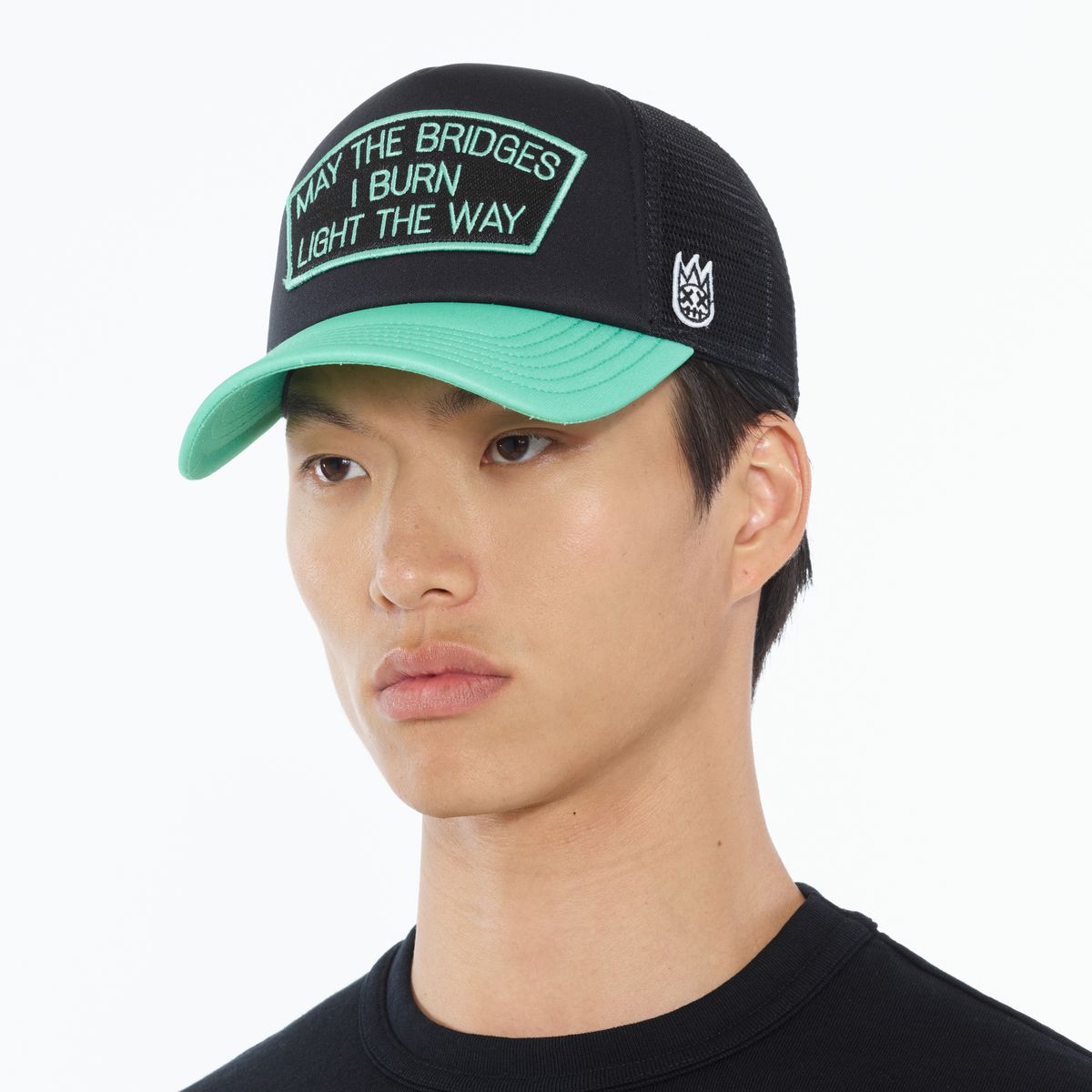 Cult of individuality May The Bridges I Burn Trucker Hat in black 