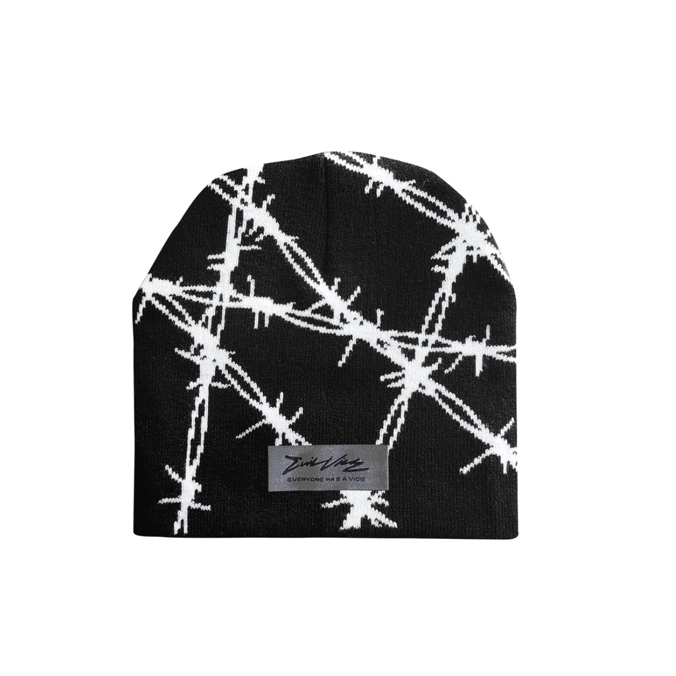 Barbed beanie in black color