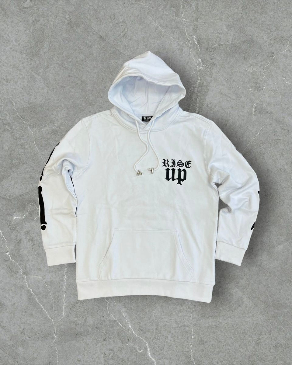 bones hoodie by brand reelistik in white