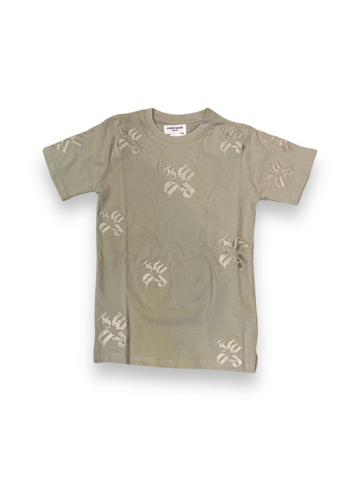 Junior boys FWRD emb tee in bone