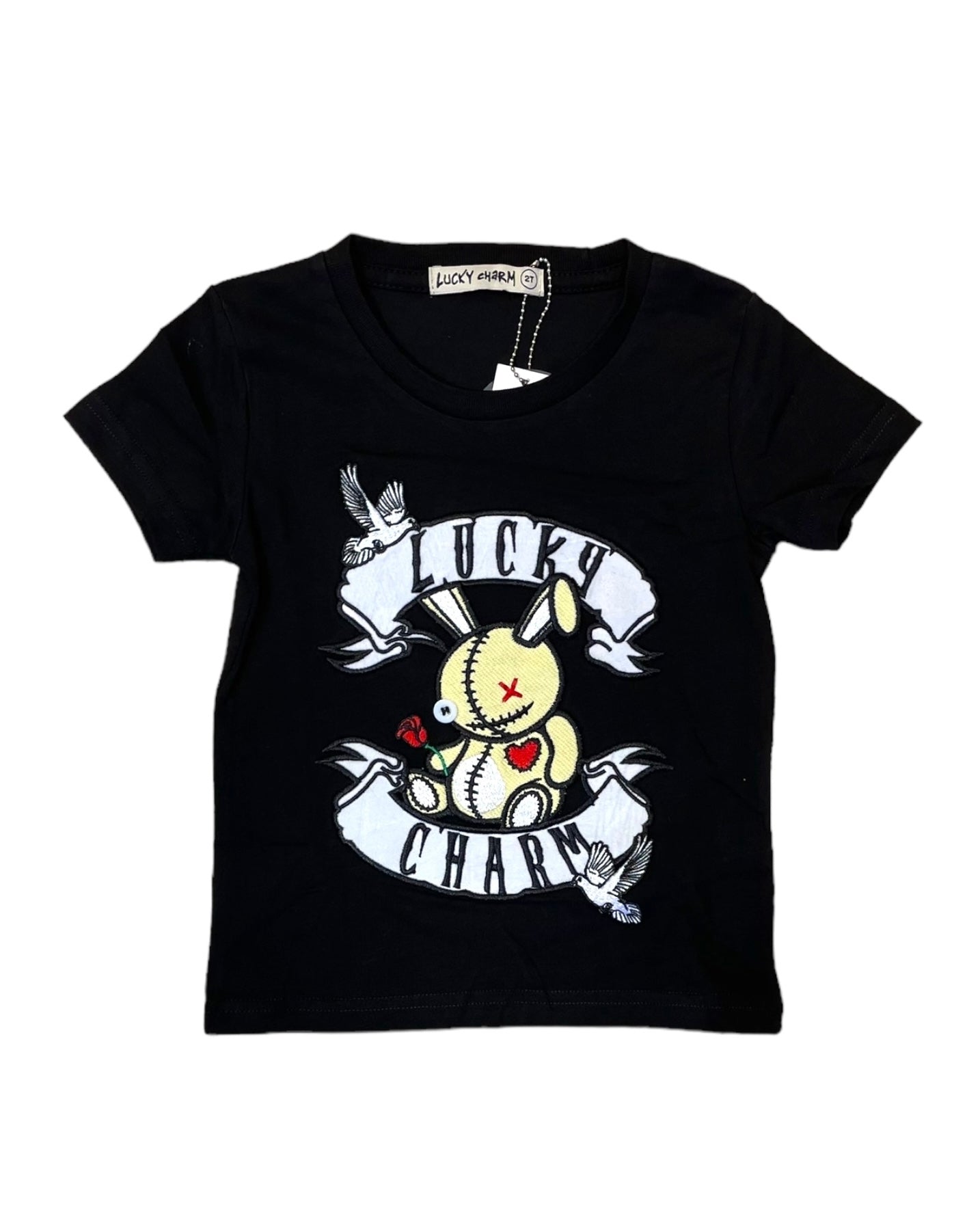 Junior boys heaven tee by lucky charms in black 