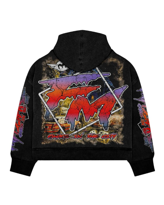 Chaos in the City Zip Hoodie