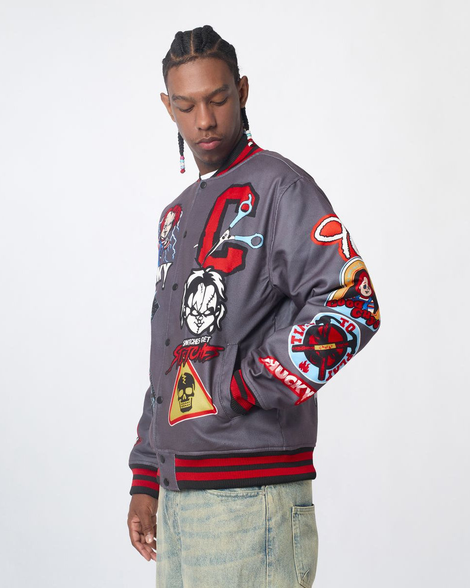 Reason Chucky No More Mr. Good Guy Varsity Jacket