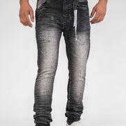 Crinkle Acid Wash Slim Jeans 459