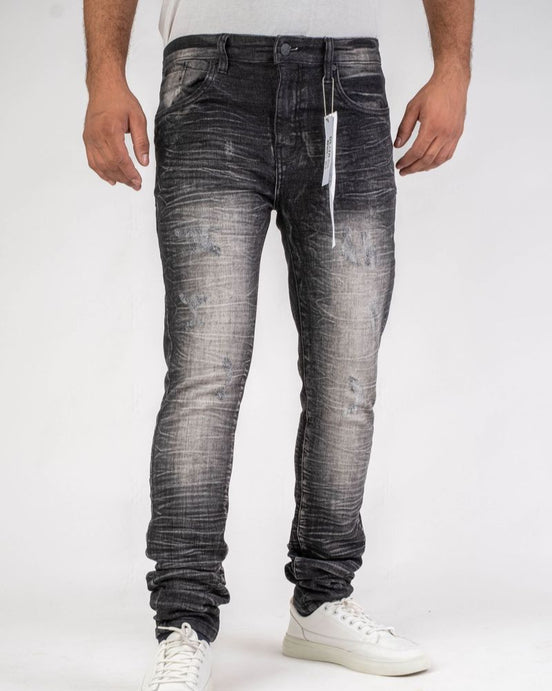 Crinkle Acid Wash Slim Jeans 459
