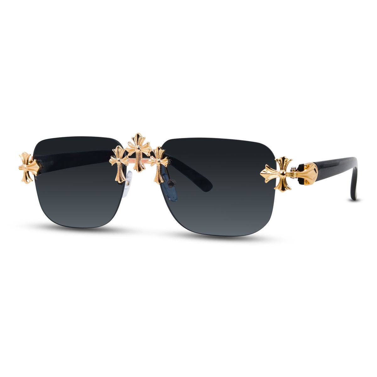 Temple Black Lens Shades