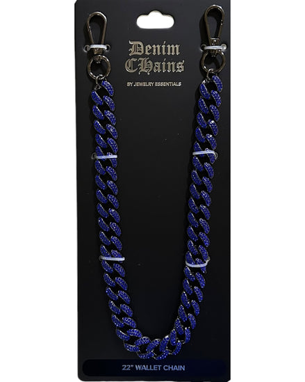 Jewelry Essentials Cuban Stone 18MM Pant Chain