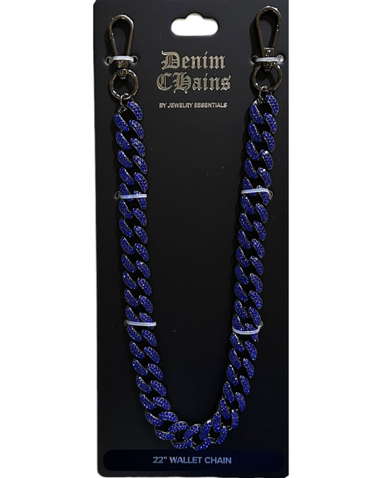 Jewelry Essentials Cuban Stone 18MM Pant Chain