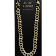 Jewelry Essentials Cuban Stone 18MM Pant Chain