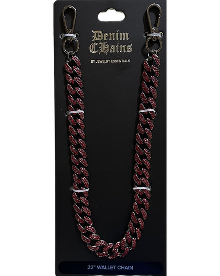 Jewelry Essentials Cuban Stone 18MM Pant Chain
