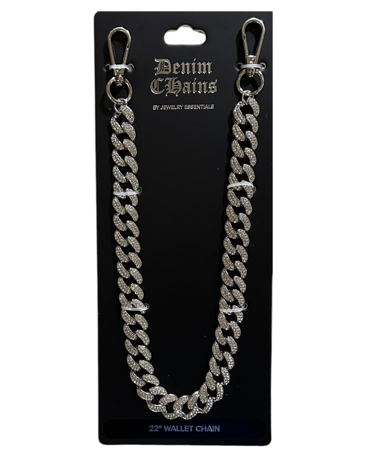 Jewelry Essentials Cuban Stone 18MM Pant Chain