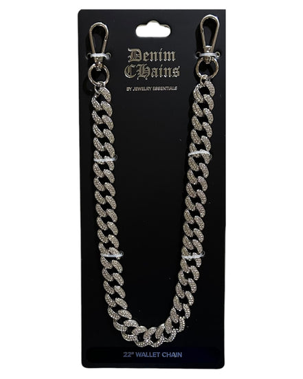 Jewelry Essentials Cuban Stone 18MM Pant Chain