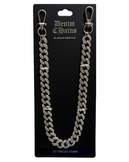 Jewelry Essentials Cuban Stone 18MM Pant Chain