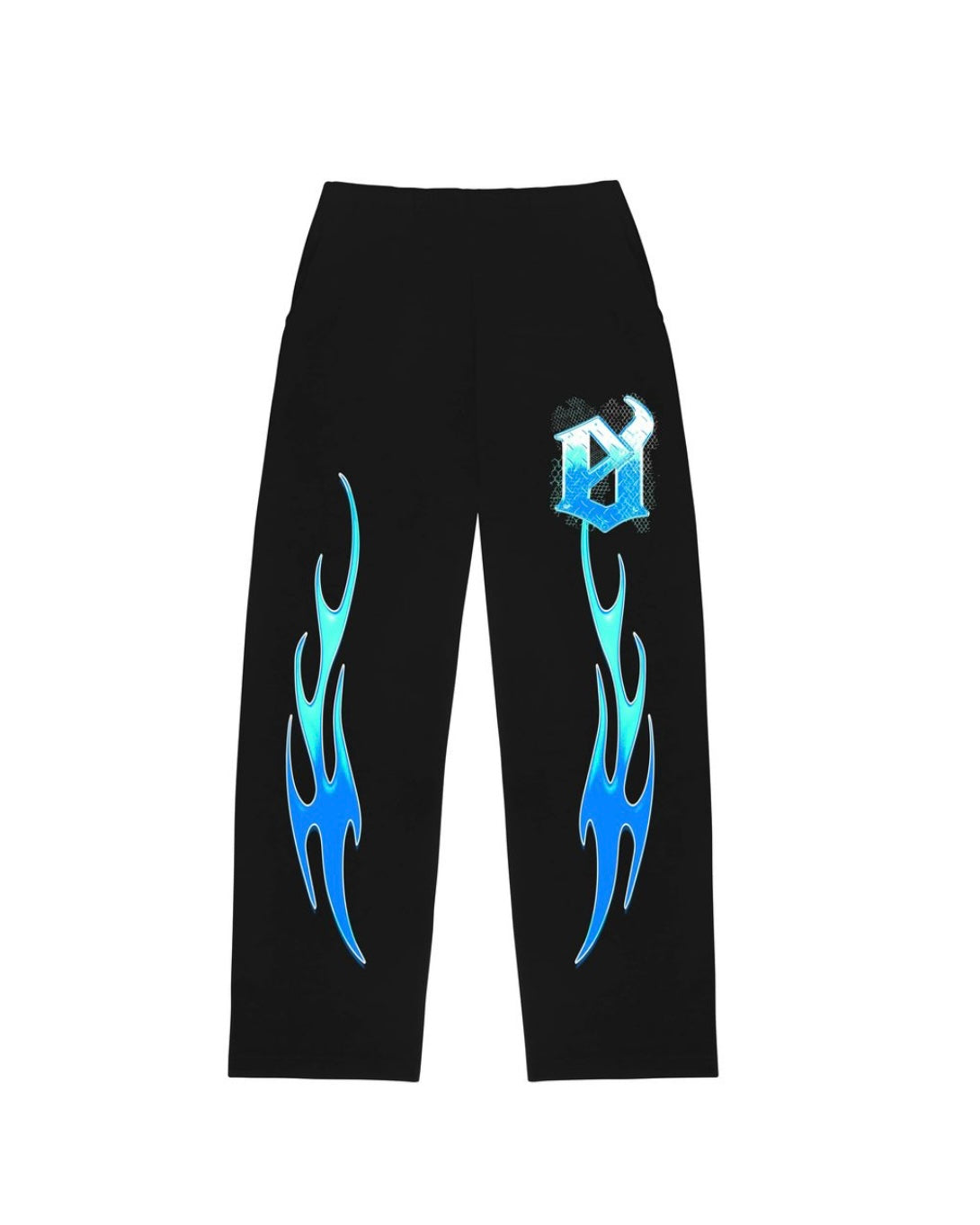 Caged Flame Pants In black color 